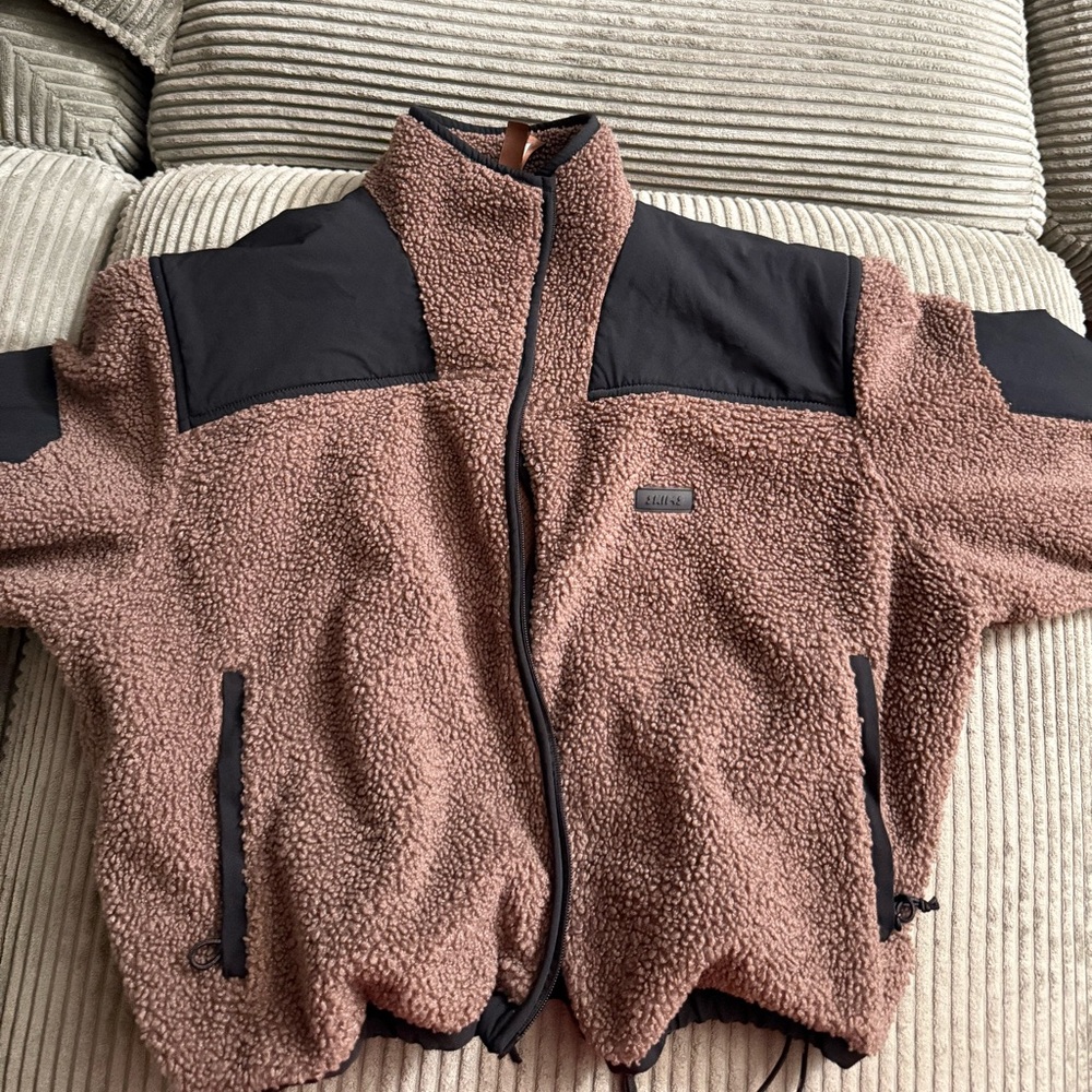 SKIMS TEDDY BOXY ZIP UP JACKET NWOT - Picture 9 of 10